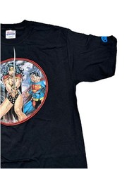 DC Universe Batman Wonder Woman Superman Hanes Adult Medium T-Shirt