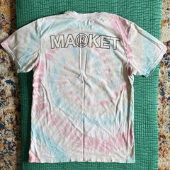 Market Shirt Mens Small White Red Tie Dye Graphic Streetwear Tee World Pakistan