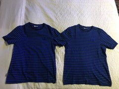 IKEA “SET OF 2” BLUE SHORT SLEEVE “HEY!” CREW-NECK T-SHIRT SIZE:G/H STRAIGHT