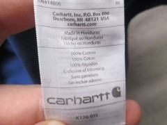 Carhartt Size XL Mens Blue 100% Cotton Long Sleeve Pockets Utility Shirt 241