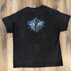 Vintage Tennessee River Men’s L Black Slipknot Graphic Print Double-Sided Tee