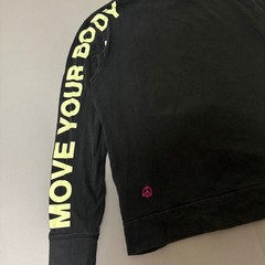 Nike Long Sleeve Shirt Mens Medium Black World Tour Graphic Move Your Body