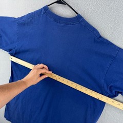 Vintage Blank T Shirt Mens 2XL 90s Blank Selvedge Pocket Tee BVD Made in USA