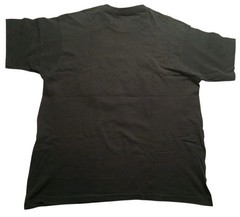 Vintage Large California Rose Flower Nature Bedazzled Gem T-Shirt Black Large