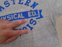 Vintage 50s Eastern Illinois University Physical Ed.T Shirt & Shorts Gym M