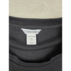 Calvin Klein Refined Knit T-Shirt Mens 2XL Black Short Sleeve Crew Neck