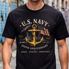 Comfort Colors® Vintage US Navy 250th Anniversary Shirt FREESHIP