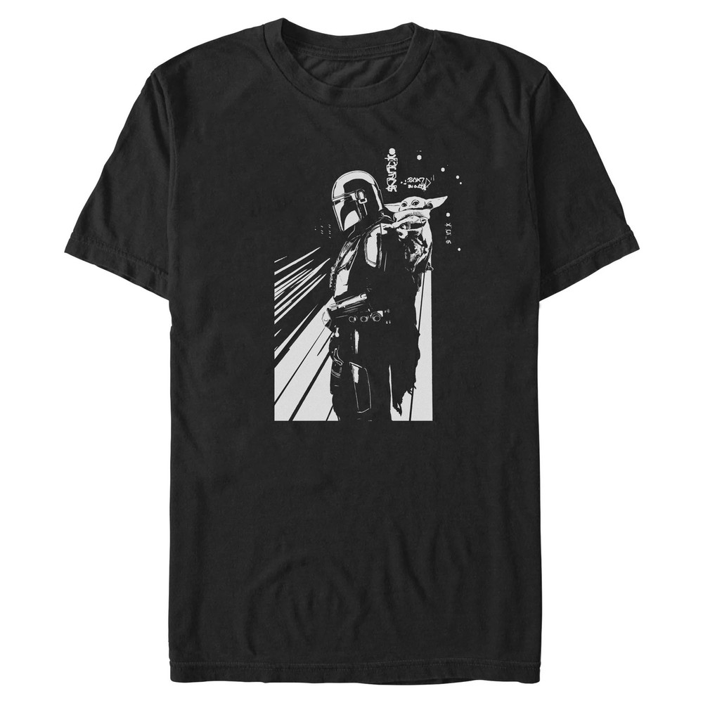 Men’s Star Wars: The Mandalorian and Grogu Cutest Duo Sketch T-Shirt