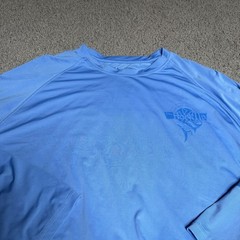 Huk Performance Fabrics Fishing T-Shirt Mens 2XL Blue Long Sleeve UPF
