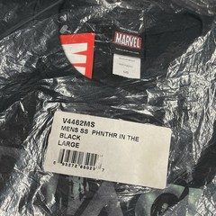 Vintage 2009 Marvel Mad Engine Black Panther Tee Shirt Size L – NEW SEALED
