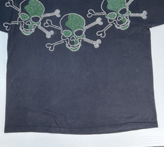 Geto Jeans Men Shirt XXXL Skull Crossbone Metallic Stud Shiny Work Party Core Go