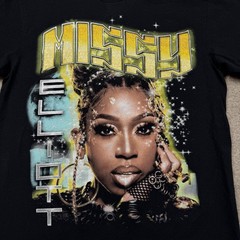 Supa Dupa Fly Missy Elliot Men’s Shirt Size M Black Short Sleeve Rap Graphic Tee