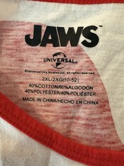 Jaws Tank Top Men’s Sz 2XL Movie Spielberg Shirt Workout Shirt