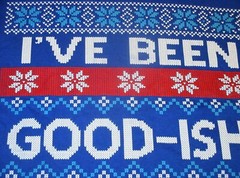 I’ve Been Good-ish All Year – UGLY CHRISTMAS SWEATER T-SHIRT, Naughty Nice Santa