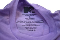 MTV Mens Yo! MTV Raps Puffy Print Graphic Lavender Shirt New S, M