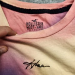 Hollister Must Have Collection Mens T-Shirt Embroidered Logo Tie Dye Size XL