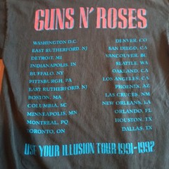 Vtg Guns N’ Roses Use Your Illusion Brockum 1991 Made In Usa Xl Single