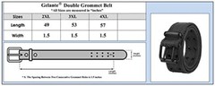 Canvas Double Grommet Hole Belt 12 Colors