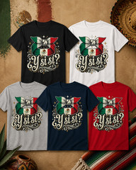 ¿Y Si Sí? Mexican Shirt Flag Football Fan Graphic Tee