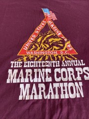 Tennessee River Long Sleeve T-shirt, United States Marines Annual Marathon 93 XL