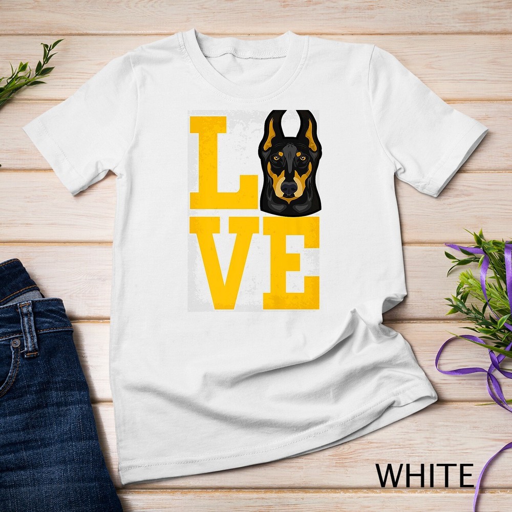 Love Doberman Pinscher – I Love My Doberman Dog Tee Premium Unisex T-shirt