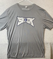 Shock Texas A4 Mens Cooling Performance Gray Short Sleeves Crew 2XL