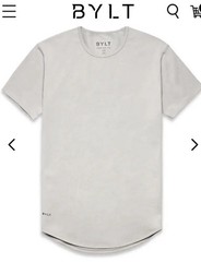 BYLT Signature Basics Men’s S/S Blend, Size Medium, Drop Cut Shirt NWT