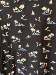Free Planet Tee Shirt Men’s Medium Navy Stretch Surfer Island Boat Tropical