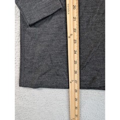 Lapasa Mens 100% Merino Wool Long Sleeve Thermal Base Layer Top Gray M Z-231144