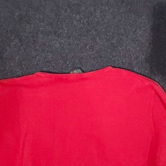 Vintage J Crew Oarsman Pique T Shirt Mens Large Red Long Sleeve Made In USA 90s