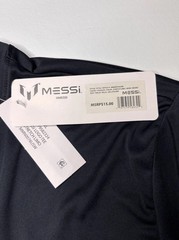 NWT Messi Mens Black Lionel Messi Short Sleeve Athletic Jersey Tee Shirt 2XL