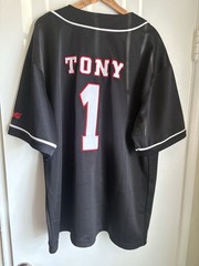 Vintage The Sopranos Tony #1 Black Baseball Jersey Size XL HBO Exclusive
