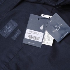 Hackett London Top Shirt Logo Button Up Blue Size M HM309527