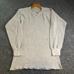 Vintage 90s Thermal Waffle Knit Shirt Mens Extra Large Long Sleeve Crewneck USA