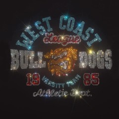 New Fashion Diamond Rhinestones Bulldog Luxury Men T-Shirt High Quality