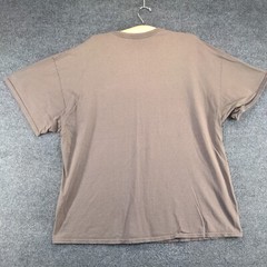 Unbranded Men’s Skull Print T-Shirt Tan 3XL Short Sleeve Crew Neck Straight Hem