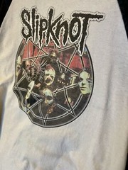 Vintage Rare Slipknot Large Metal Band Iowa Shirt USA 🇺🇸3/4 Sleeve Very Worn