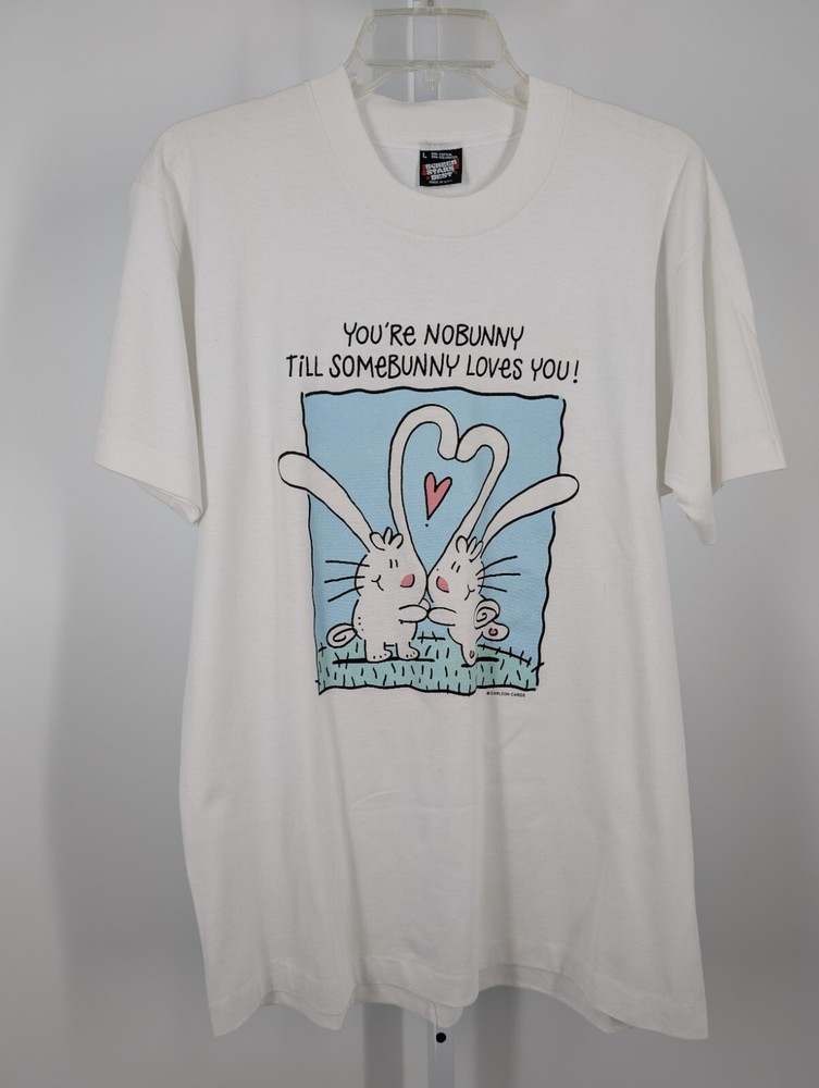 Vtg 80s 90s Funny Cartoon Rabbit Bunny Dean Martin T Shirt Art Screen Stars 5050