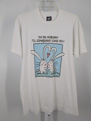 Vtg 80s 90s Funny Cartoon Rabbit Bunny Dean Martin T Shirt Art Screen Stars 5050