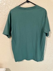 Converse Men T Shirt Sz L Green Crewneck Graphic Logo Short Sleeve Casual Shirt