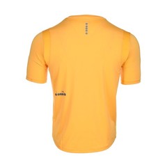 diadora Tech Run Crew Co Crew Neck Short Sleeve Athletic T-Shirt Mens Orange Cas