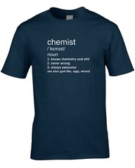 Chemist Joke Definition Mens T-Shirt Gift Chemistry Science Teacher Scientist