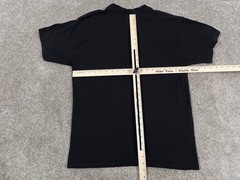VINTAGE Soffe Shirt Mens Medium Black Blank 100% Cotton Basic Tee 90s
