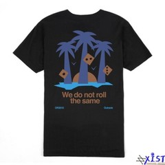 OUTRANK “WE DO NOT ROLL THE SAME ” SNEAKER T-SHIRT NB 1906R Medusa Azul