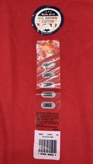 Hanes Essentials Men’s Short Sleeve T-Shirt Size Large 2pk Athletic Red