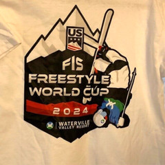 Shirt USA World Cup Ski 2024 Waterville Valley NH YOUTH LARGE Teen FIS Official