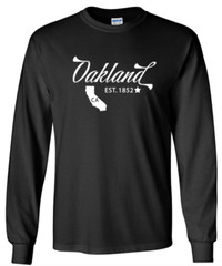 Oakland California State T-Shirt Graphic Tee Unisex Apparel Custom Text 