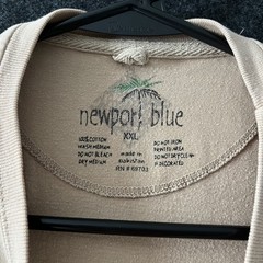 Newport Blue Classic Cars Graphic T-Shirt Men’s XXLarge Beige Vintage Trucks Tee