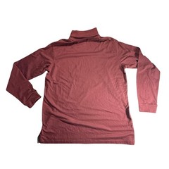 Architect Men’s Long Sleeve Burgundy Turtleneck Shirt Size Large