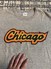 Vintage 1989 Chicago City Player Starter Rayon Blend T Shirt Sz L Sports USA